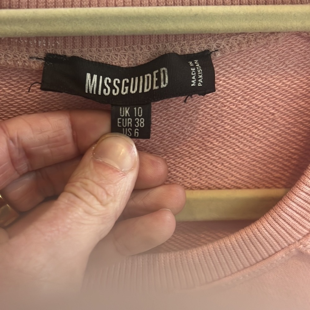 Misguided Rose Over Size Sweater Dress - Picture 2 of 4
